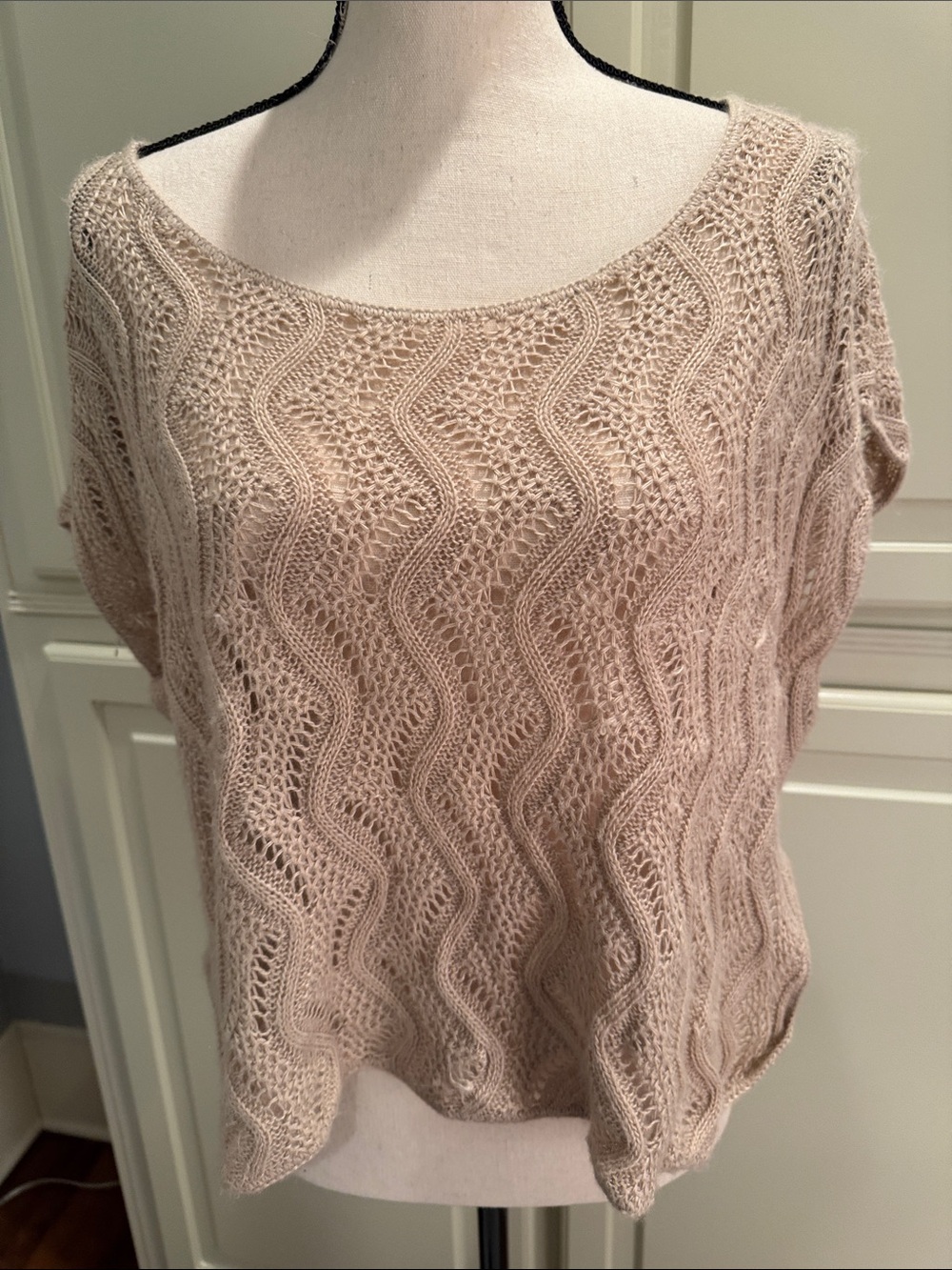 Mossimo Supply Co. Open-Knit Scoop Neck Sweater - Blush
